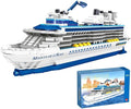 Technology Cruise Ship Building Blocks Set MOC Boat Molecular of The Seas Model Bricks Construction Toy - 2428 Pieces