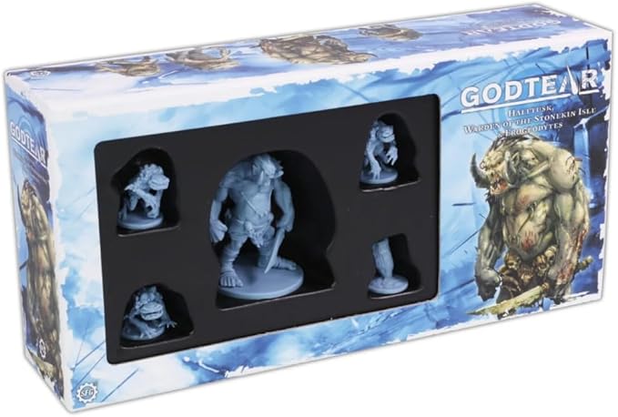 SFG Steamforged Games Godtear The Board Game Bundle: Halftusk Sneaky PEET Helena and Keera Expansion (4 Items)
