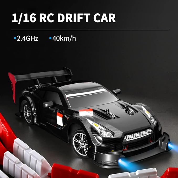 GoolRC RC Drift Cars 1/16 Remote Control Car 2.4GHz 4WD 30km/h High Speed RC Race Car Waterproof Electric Vehicles Toy RTR Gift for Teens Adults