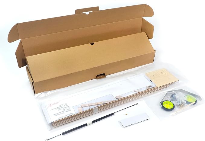 Balsa Wood Airplane Kits T05 Vogee-08 Training Plane 32 Wingspan Laser Cut Unassembled RC Flying Model Aircraft to Build for Adults (KIT+Motor+ESC+Servo+Prop+Flim Pack)