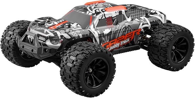 VEVOR Remote Control Car 1:14 Scale RC for Kids All Terrain 4WD Off-Road Monster Truck with 45 Wheelie &amp 2 Batteries 38 km/h High Speed Hobby Racing - Ideal Gift for 8+ Years Kids