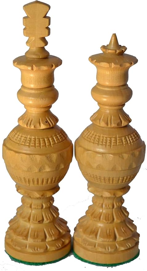 Chess Set Globe Design King 5 32 Wooden Weighted Handmade Chess Pieces By
