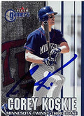 Sports Memorabilia Autograph Warehouse 245622 Corey Koskie Autographed Baseball Card - Minnesota Twins 2000 Fleer Gamers - No. 47