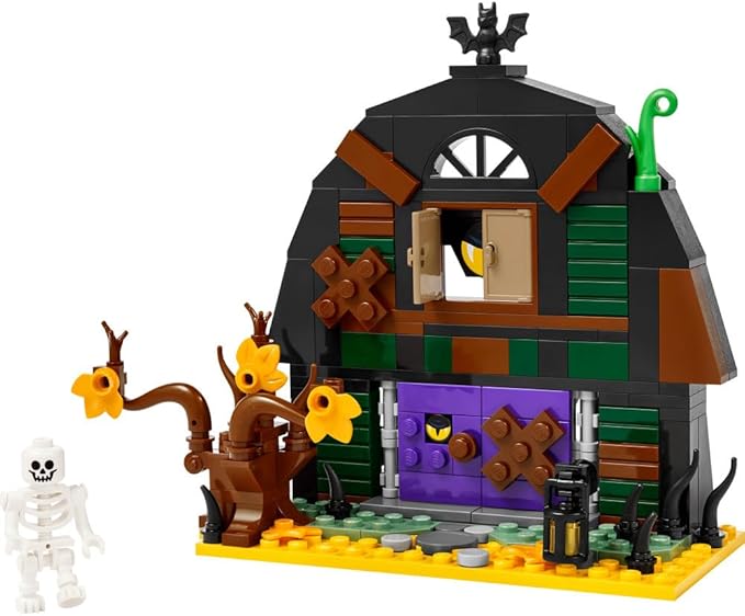 LEGO Halloween Barn Skeleton Building Toy with Minifigure Set for Ages 8+ 40721