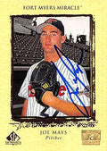 Sports Memorabilia Autograph Warehouse 344143 Joe Mays Autographed Baseball Card - Minnesota Twins FT 1999 Upper Deck Top Prospects No. 83