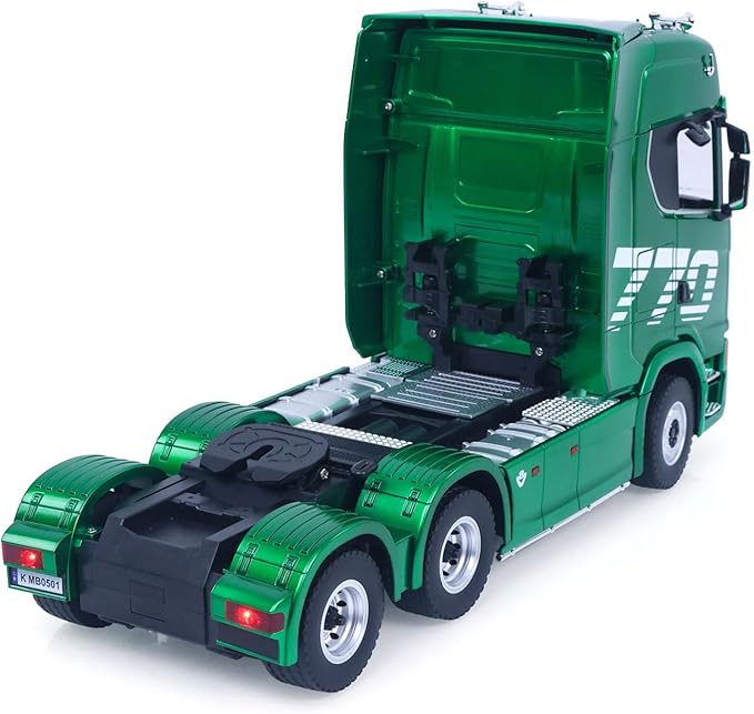 TOUCAN RC HOBBY 1/18 Remote Control Tractor Truck SC 770S 1501 6X4 RC Semi-Truck RC Lorry Car Lights Sound System RTR Model for Adults 14+