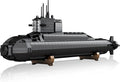 Brihappen Nuclear Submarine Model Building Kit for Adult Boys 14+ (1498 Pieces) - Military Battleship Model with Light Building Home Office Collection Birthday Gifts for Building Blocks Lover