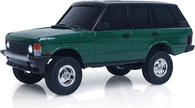 US in Stock 1/18 2.4G RC Rock Crawler Car LDRC Ld18401 4Wd RC Climbing Car Simulation SUV Vehicles Brushed Motor Esc Servo RTR Hobby Grade Model for Birthday Gift(Green)