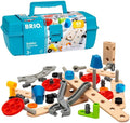 BRIO Builder Starter Set 34586 - Comprehensive 49 Piece STEM Building Set - Enhanced with Wood and Plastic Pieces - Ideal Learning Toy for Kids Aged 3 and Up - MESH Accredited