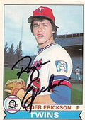 Sports Memorabilia Autograph Warehouse 245210 Roger Erickson Autographed Baseball Card - San Diego Padres 1979 O-Pee-Chee - No. 34