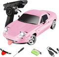 LDRC 1804 1/18 Scale Mini RC Drift Car with Gyro LED Lights RWD Full Proportional 2.4GHz Remote Control Racing Sport Drift Car Indoor Gift for Adult - RTR Version / 1 Battery