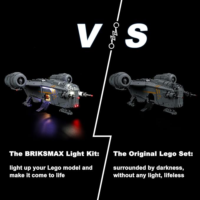 BRIKSMAX Led Lighting Kit for LEGO-75331 The Razor Crest - Compatible with Lego Star Wars Building Blocks Model- Not Include Lego Set