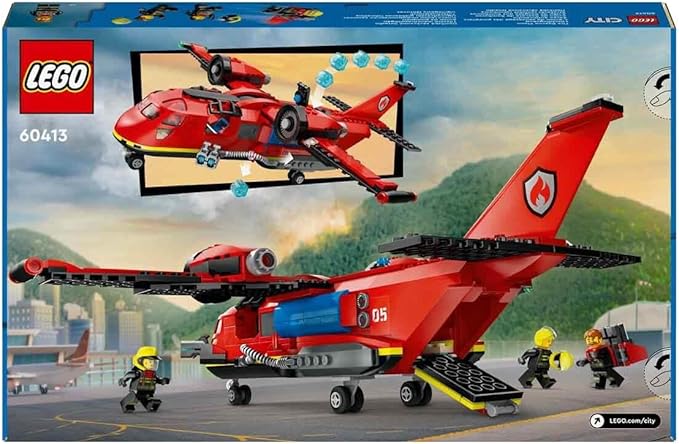 LEGO 60413 City Löschflugzeug 3 Minifiguren 2 Löschkanonen Waldbrandkulisse