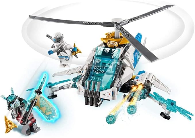LEGO NINJAGO ShuriCopter 70673 Kids Toy Helicopter Building Set with Ninja Minifigures and Toy Ninja Weapons (361 Pieces)