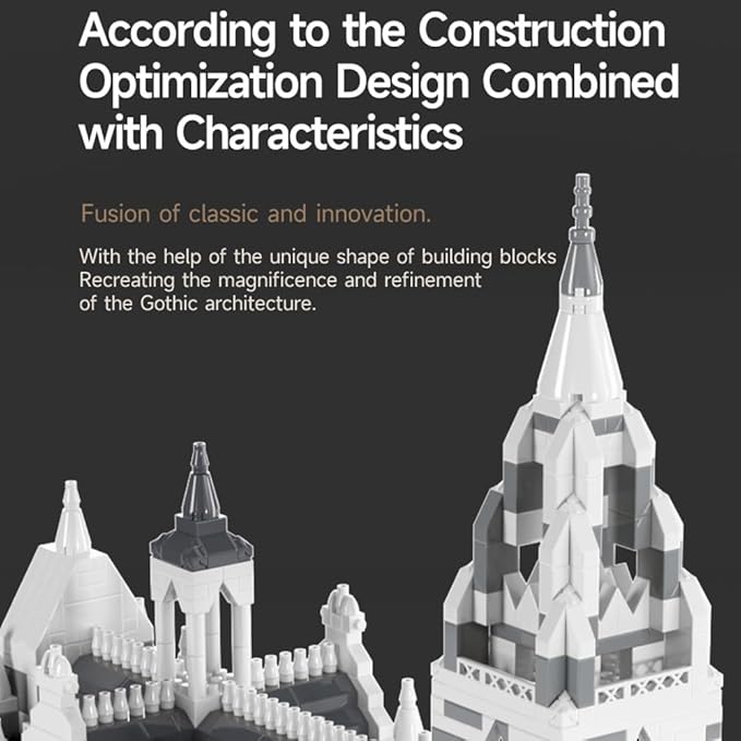 Cologne Cathedral Germany Micro Brick Building Set (3598 Pieces) – Landmark Model Educational Toy Gift for Kids and Adults