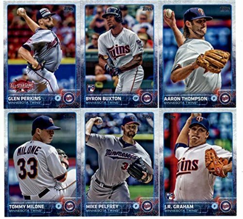 2015 Topps Update Series Minnesota Twins Baseball Cards Team Set of 11 Cards: Aaron Thompson Byron Buxton Brian Dozier Byron Buxton Glen Perkins J.R. Graham Mike Pelfrey Tommy Milone Kevin Jep
