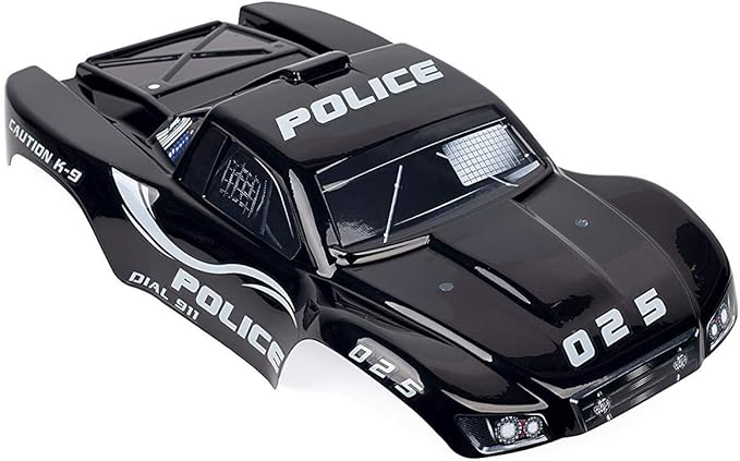 SummitLink Compatible Custom Body Police Style Replacement for 1/10 Scale RC Car or Truck (Truck not Included) SS-PO-02