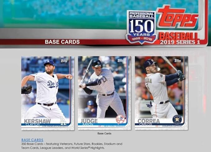Topps 2019 Baseball Series 1 Trading Cards Relic Value Box (Retail Edition)