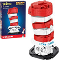 Brickcraft Officially Licensed Dr. Seuss Cat in The Hat Bust with Printed Parts Includes 556 Pieces Multicolored Brick Building Set