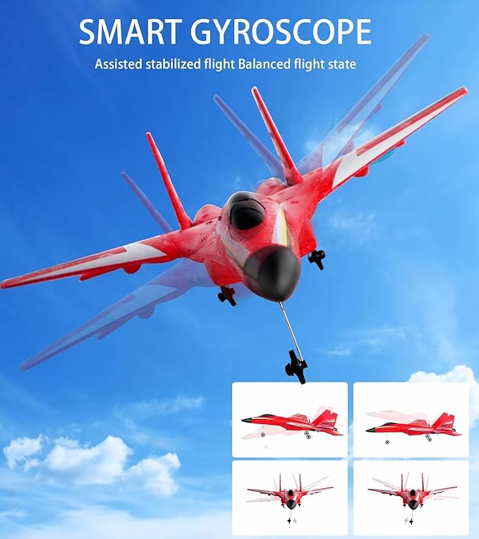RC Planes for Ages 14 Years and upRemote Control Airplanes Toys for Teen2CH Outdoor Foam RC Glider Fighter Jet for Teen and Adults Hobby Yellow