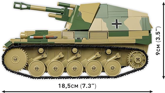 COBI Historical Collection WWII Sd.Kfz. 124 Wespe Tank Building Set 855 Pieces