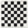 Tournament Chess Board 20 Inch Silicone Mat Black and White Squares with Mark