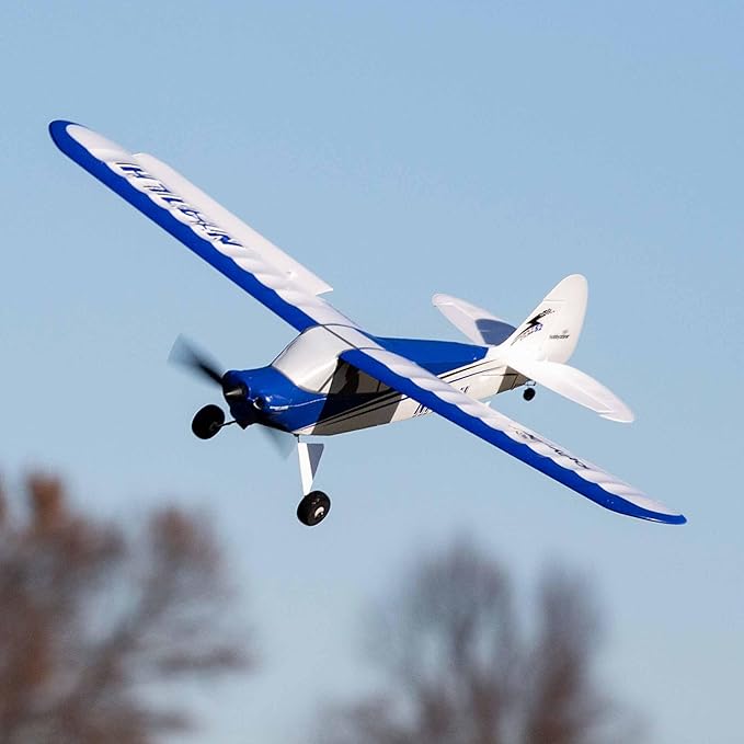 HobbyZone RC Airplane Sport Cub S 2 615mm RTF Everything Needed to Fly is Included/Safe Technology HBZ444000White/Blue