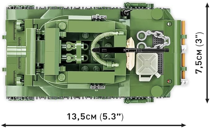 COBI Historical Collection World War II H.M.C M8 Scott Tank Building Set 525 Pieces