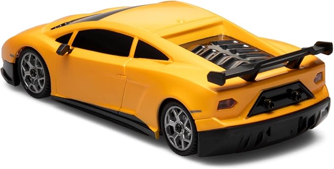 YONCHER Mini RC Drift Car with Gyro 1:43 4WD Full Proportional Remote Control Car Professional High Speed Drift RC Cars with Turn Signal Lights Racing Toy for Adults Kids Boys Yellow
