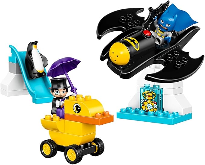 LEGO DUPLO DC Comics Super Heroes Batman Batwing Adventure 10823 Preschool Pre-Kindergarten Large Building Block Toys for Toddlers