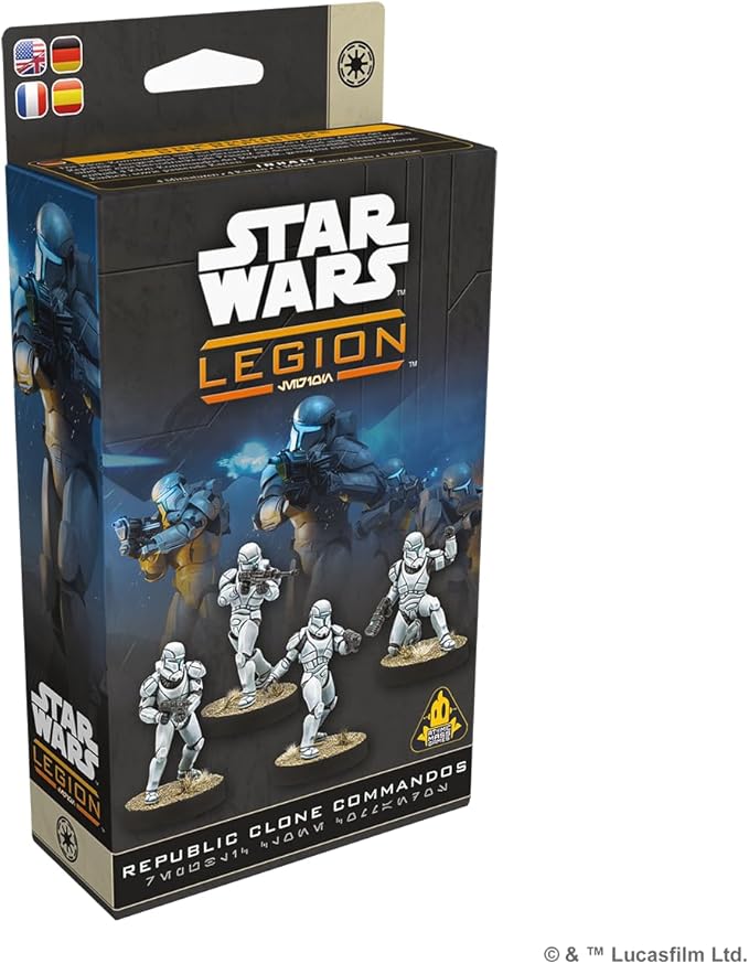 Asmodee Star Wars: Legion Republic Clone Commandos - Elite Galactic Republic Unit Tabletop Miniatures Game Strategy Game for Kids and Adults Ages 14+ 2 Players 90 Min Playtime
