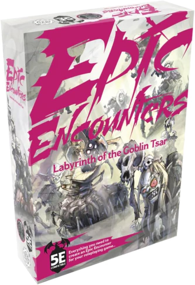 Epic Encounters: Labyrinth of The Goblin Tsar – 20 Unpainted Miniatures by Steamforged Games – Compatible with DND Dungeons and Dragons and Other Tabletop RPG TTRPG Games
