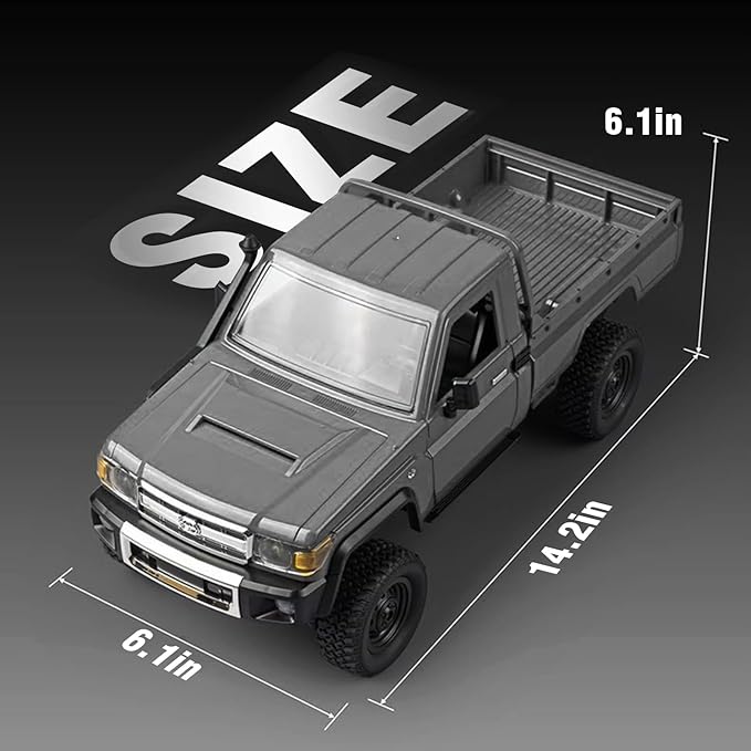 1/12 Scale RC Crawler MN-82 Pro RTR RC Truck LC79 4x4 Off Road Vehicles 2.4GHz RC Rock Car with LED Lights for Adults Hobby Toys (Gray)