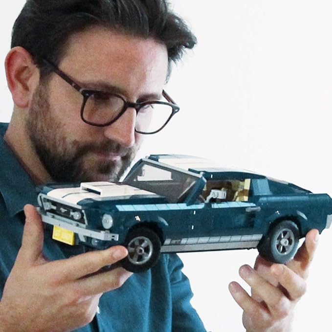 LEGO Creator Expert Ford Mustang 10265 Building Set - Exclusive Advanced Collector's Car Model Featuring Detailed Interior V8 Engine Home and Office Display Collectible for Adults and Teens