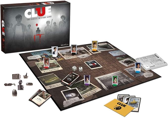 Clue IT Board Game | Based on The 2017 Drama/Thriller IT | Officially Licensed IT Merchandise | Themed Classic Clue Game