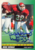 Sports Memorabilia Autograph Warehouse 291494 1991 Score Rookie Mike Dumas Autographed No.314 Football Card - Univeristy of Indiana Hoosiers