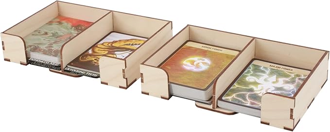 The Broken Token Game Organizer Compatible with Horizons of Spirit Island - Wooden Game Organizing Box with Multiple Trays