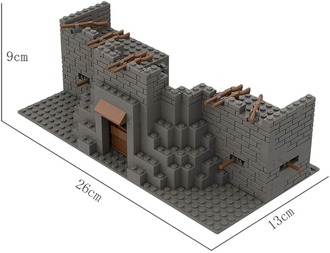 Lemess Military Fortress Building Set Military Fort Building Blocks WW2 Scene Building Blocks Set