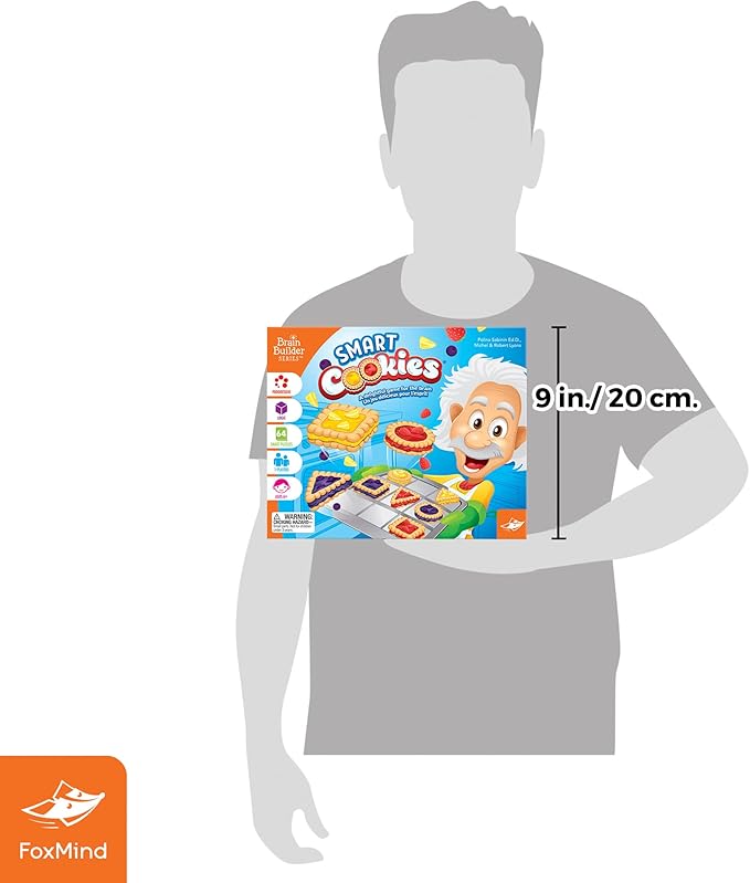 FoxMind Games: Smart Cookies Logic Puzzle Game Deduction Game for Kids Ages 6+ and Brain Teaser Lovers STEM Learning Toy from Brain Builder Series Develops Problem-Solving Skills 1+ Players