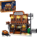 39116 Cowboy Town Bar Building Set with LED Lights 1834 PCS Wild West Saloon Modular Architecture Model Kit for Adults Western Street Scene