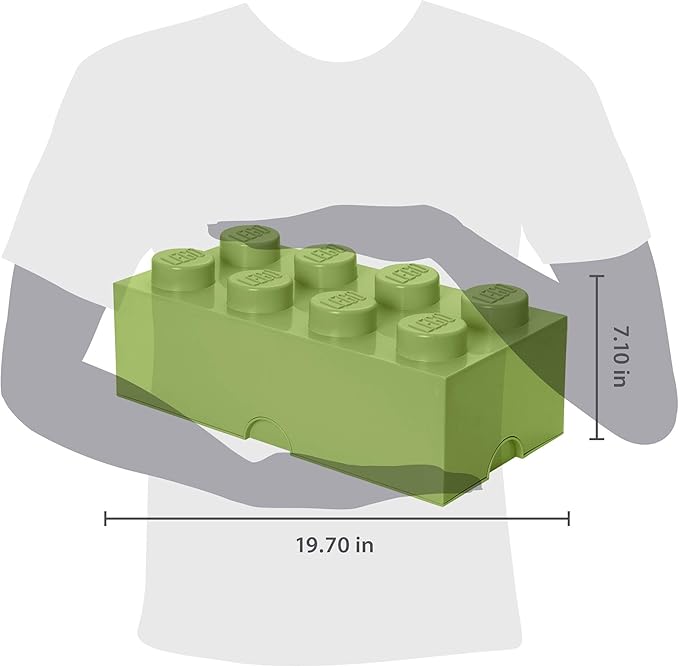Room Copenhagen 8 LEGO Brick Box Yellow Green