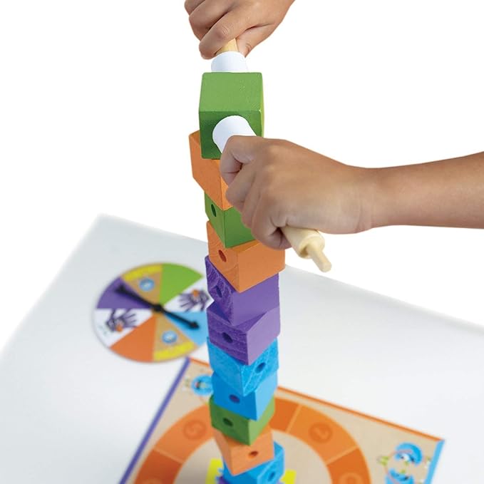 Peaceable Kingdom Stack Up! – Award-Winning Cooperative Toddler &amp Preschool Block-Staking Game 2–6 Players Ages 3–5 – Develops Balance Color Matching &amp Hand‑Eye Coordination