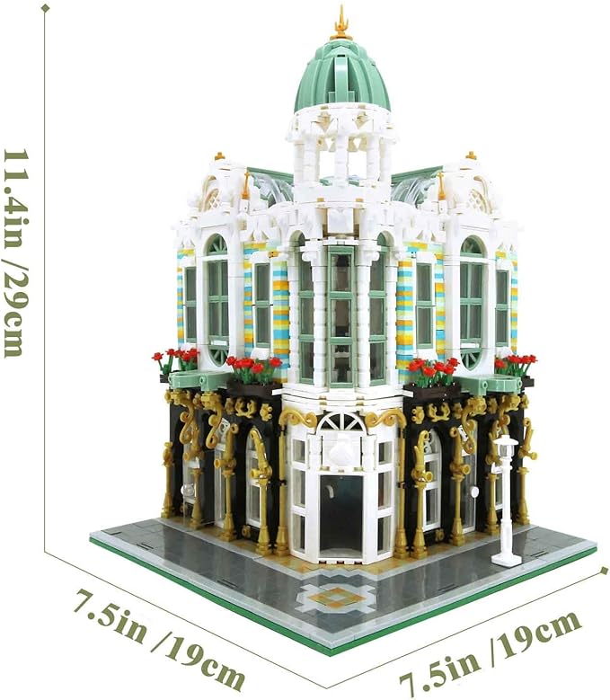 ZenithFlow Street View Building Blocks Kit Gem Store Mini Blocks Construction Toys European Architecture Model House Store Building Set Idea Gifts Home Decoration Collection for Adults 3115 PCS