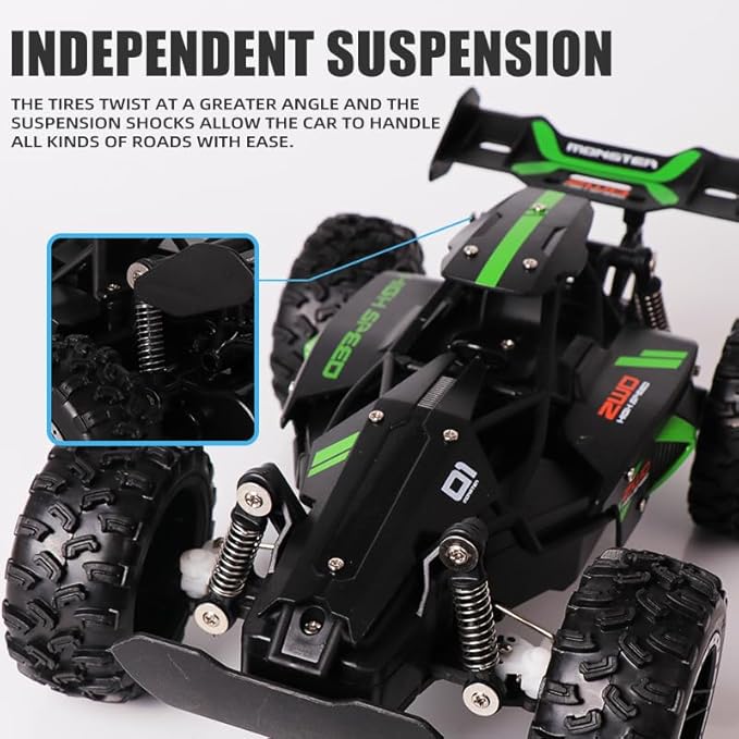 Remote Control Car 1:18 Scale RC Off-Road Car High-Speed Remote Control Vehicle Indoor &amp Outdoor Use 25 km/h Speed 40m Range Perfect for Kids &amp Adults