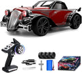 1:16 Scale Off-Road Retro Classic Car SCY-16302-2.4G 4WD 35km/h High-Speed Racing Damping Climbing Off-Road Vehicles Christmas Birthday Gift for Adults(Metal Red)