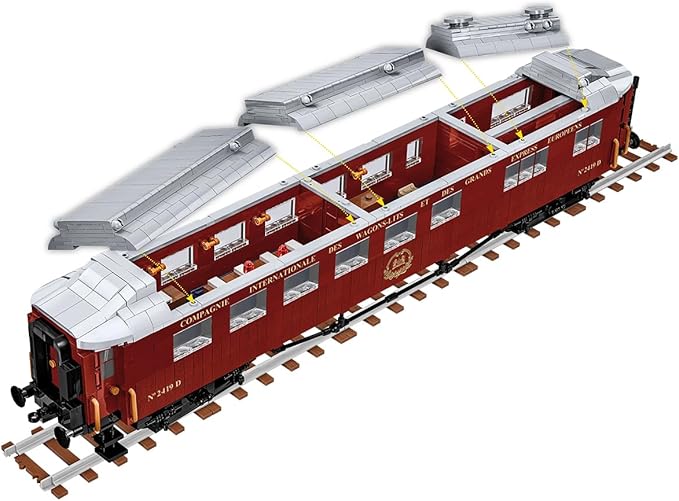 COBI Historical Collection Great War Compiègne Wagon (Wagon de l.Armistice) 1918 Building Set 1927 Pieces