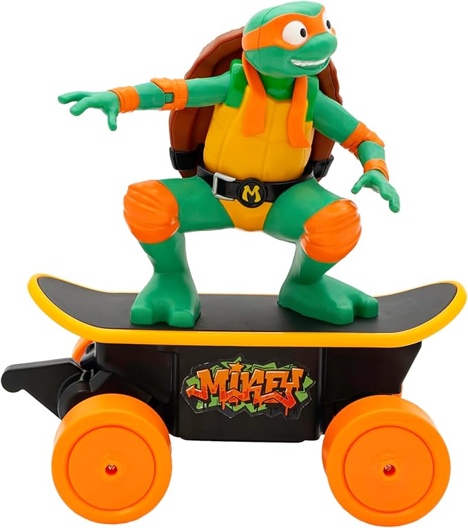 Teenage Mutant Ninja Turtles Mikey Cowabunga Skate RC Car Toy Imitates Real Skate Tricks Ages 5+