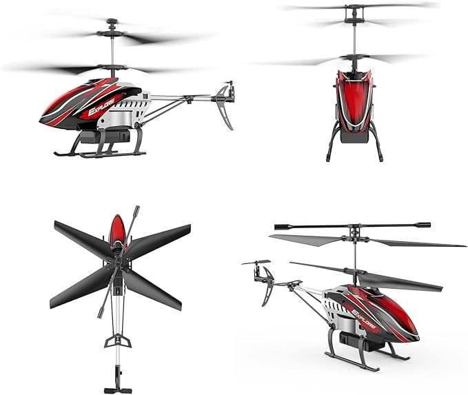 RC Helicopter Remote Control Helicopter for Kids with 30Mins Flight(2 Batteries) 7+1 LED Light Modes Altitude Hold RC Toys for Boys Girls