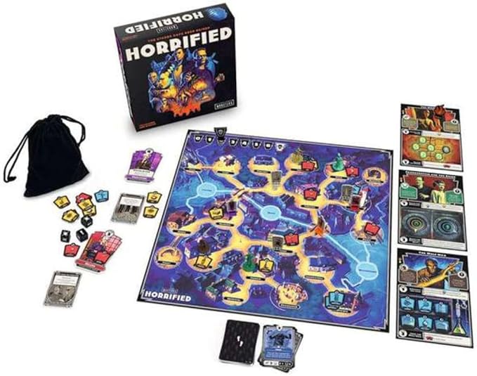 Ravensburger Horrified: Universal Monsters Immersive Strategy Board Game for Kids &amp Adults Age 10 Years Up - 1 to 5 Players