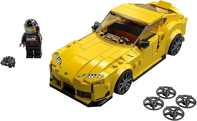 LEGO Speed Champions Toyota GR Supra 76901 Collectible Sports Car Toy Building Set with Racing Driver Minifigure
